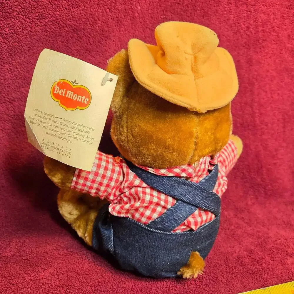 Vintage 1985 Dakin Del Monte Country Yumkins Brawny Bear Plush Toy